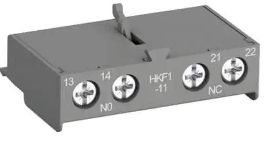 Contacto Auxiliar Frontal 1NA + 1NC HKF1-11 para MS116 MS132 MS165