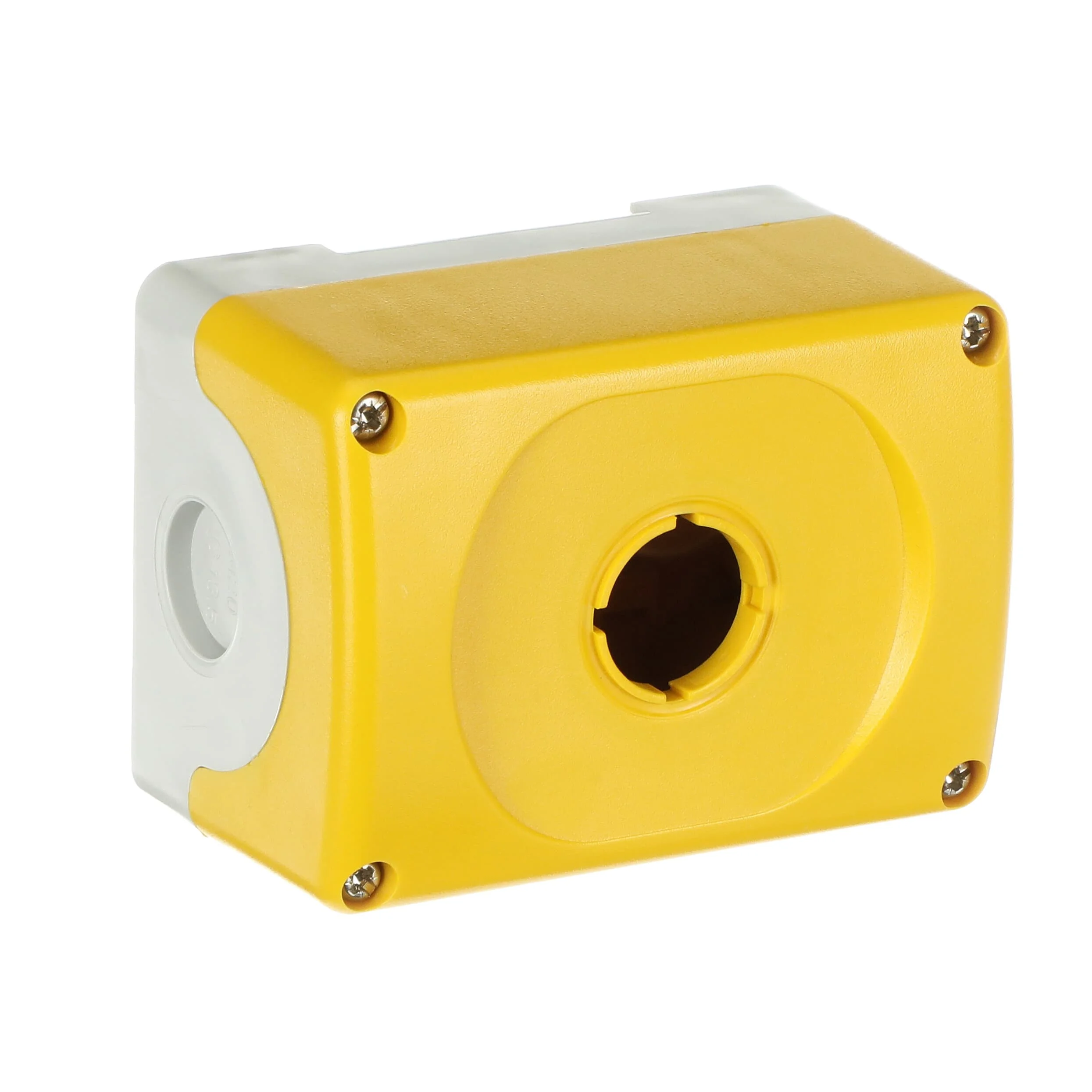 Caja botonera plástica IP66 1 orificio amarillo MEPY1-0