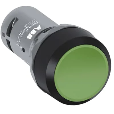 Pulsador momentáneo verde 1NO+1NC CP1-10G-11
