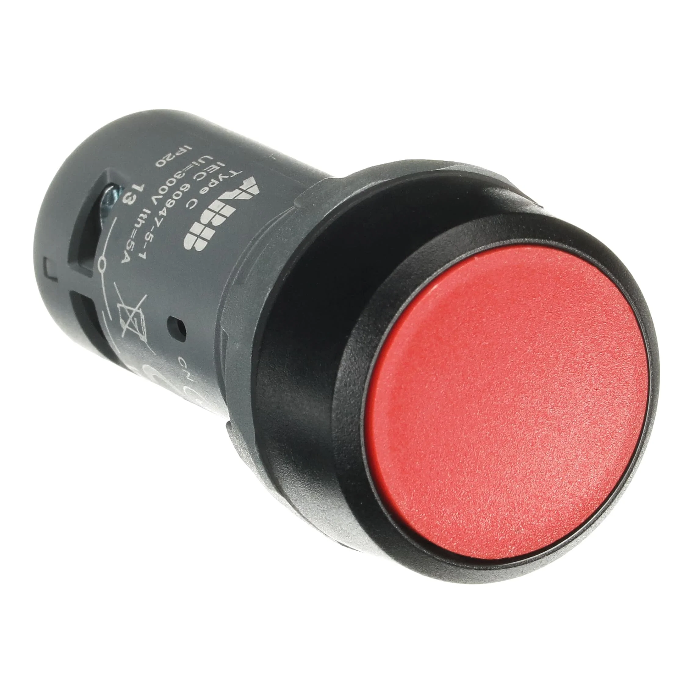 Pulsador mantenido rojo 2NC CP2-10R-02