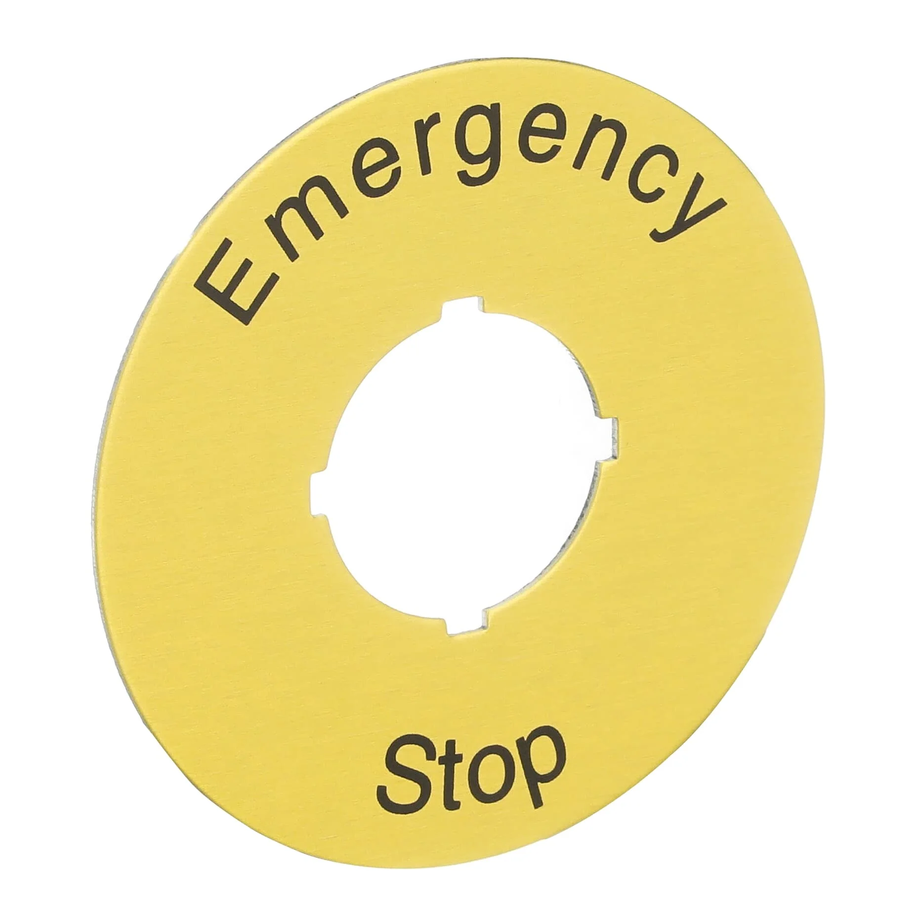 Placa leyenda para botonera compacta emergency stop CA6-1026
