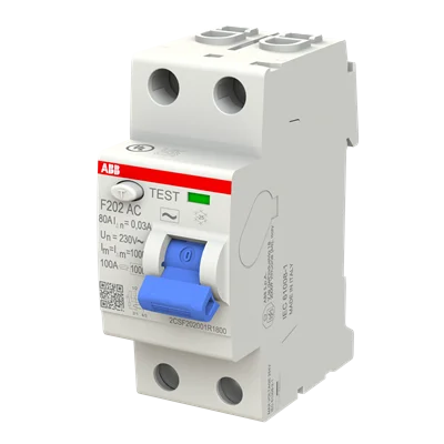 Interruptor Diferencial 80A 2 Polos 30mA AC Riel Din F202 AC-80/0.03